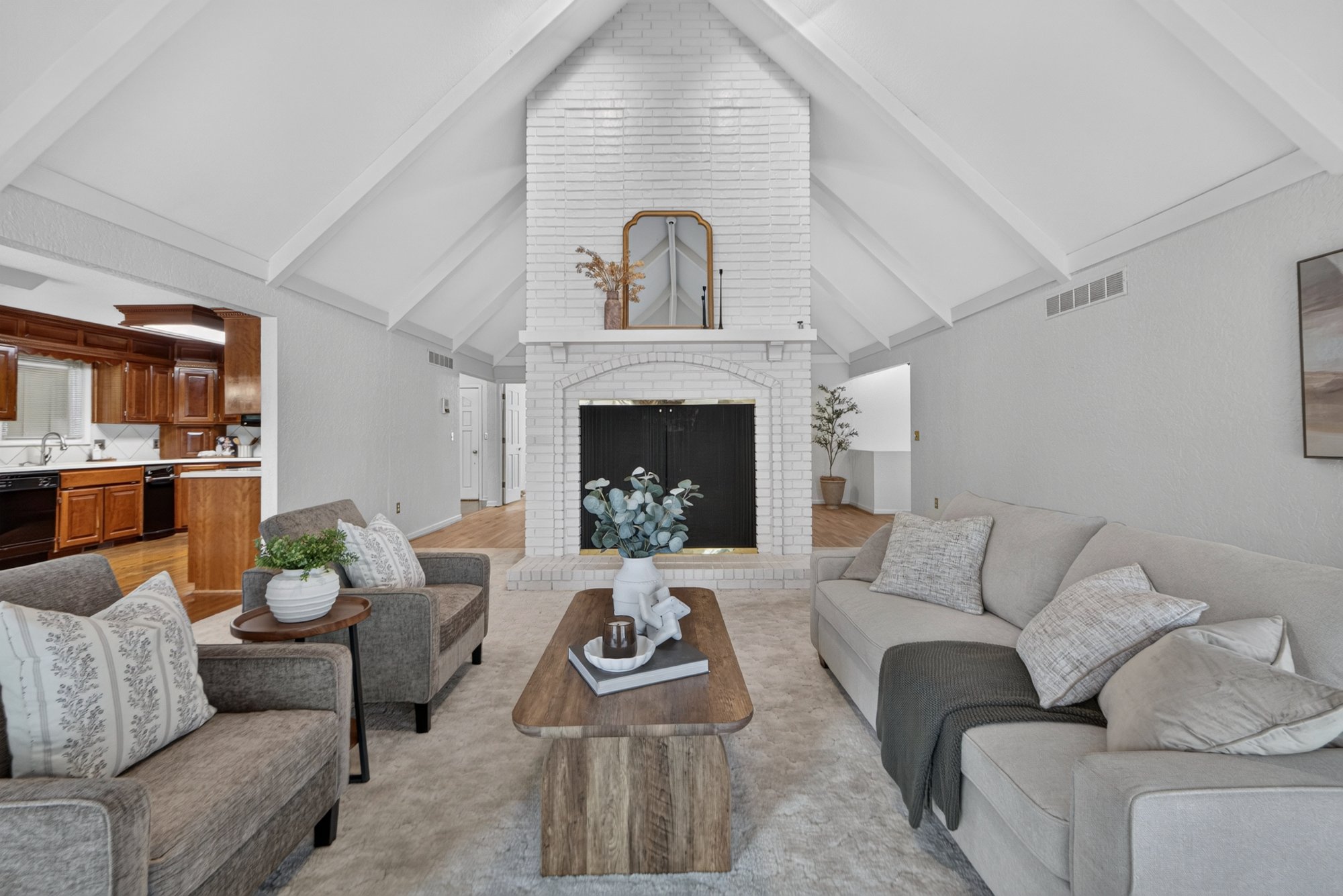 Living room toward the kitchen